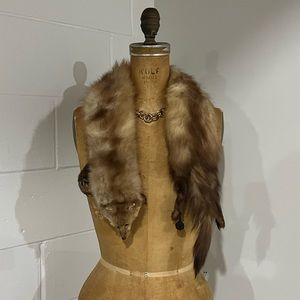 Vintage Mink Stole, Scarf, Wrap - Mob Wife Aesthetic - Great Condition